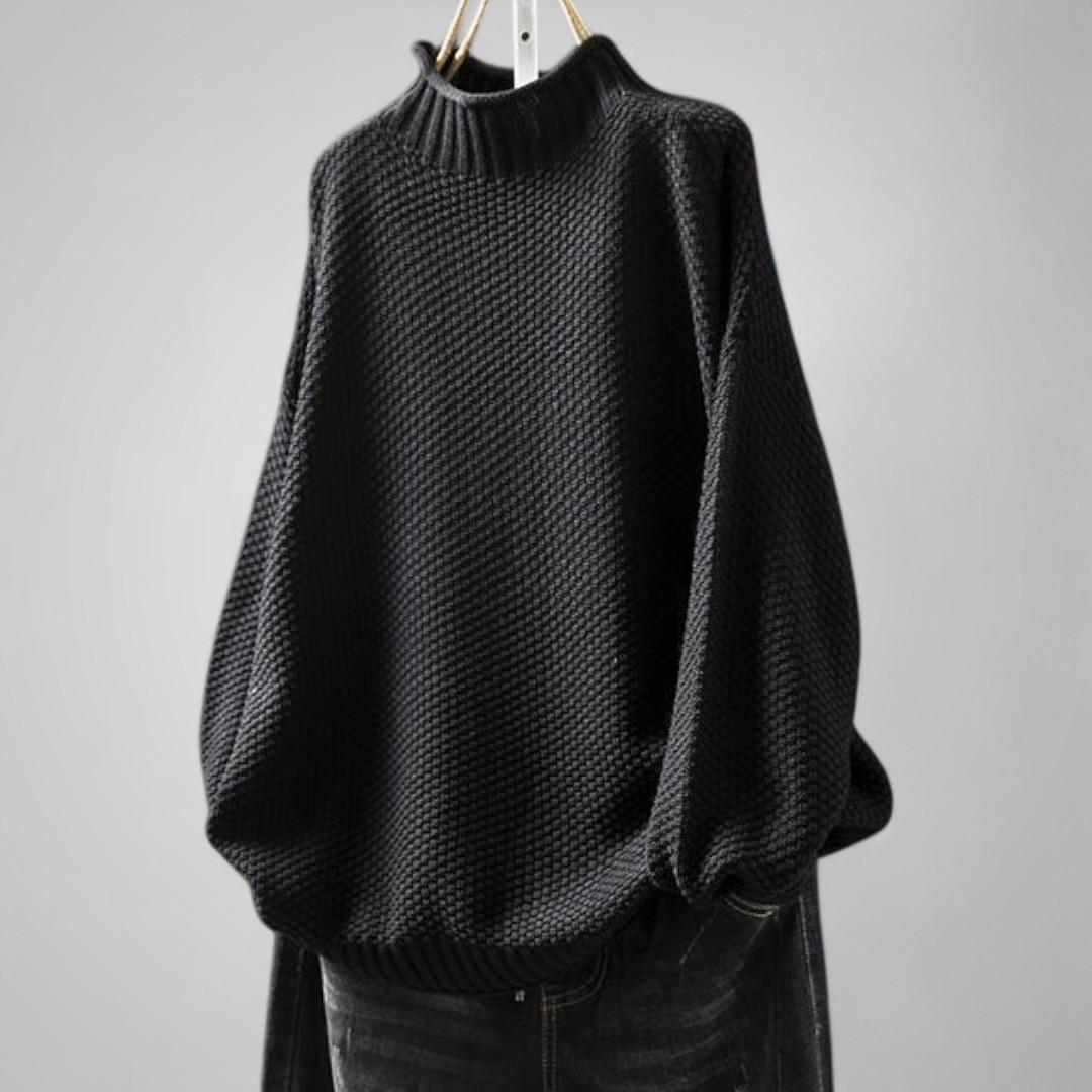 Ylva Rymlig Stickad Tröja