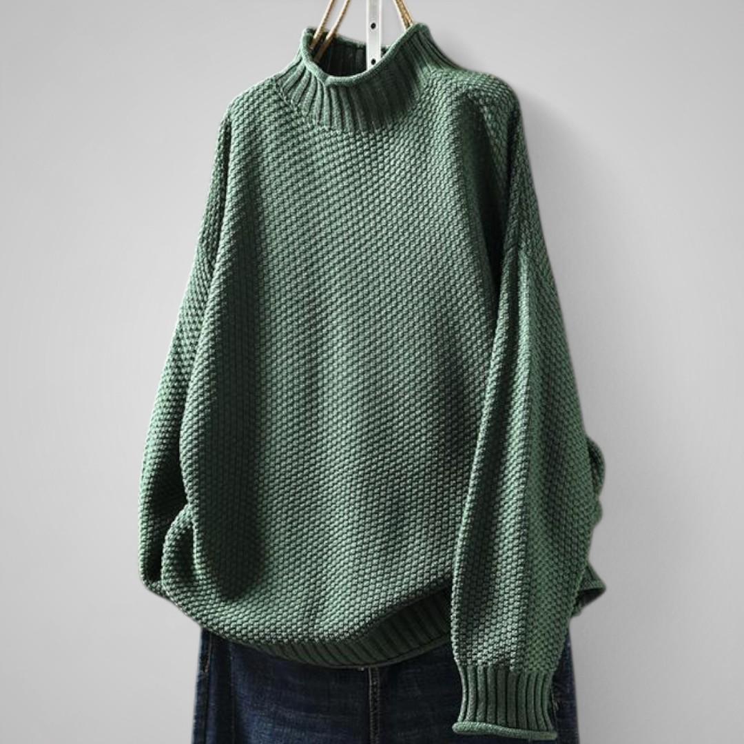 Ylva Rymlig Stickad Tröja