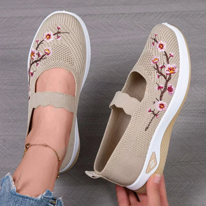 Elvira Bekväm Blommig Sneaker