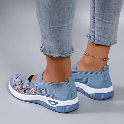 Elvira Bekväm Blommig Sneaker
