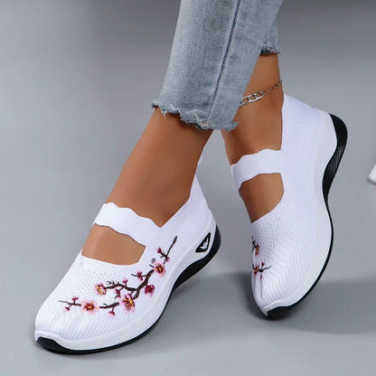 Elvira Bekväm Blommig Sneaker